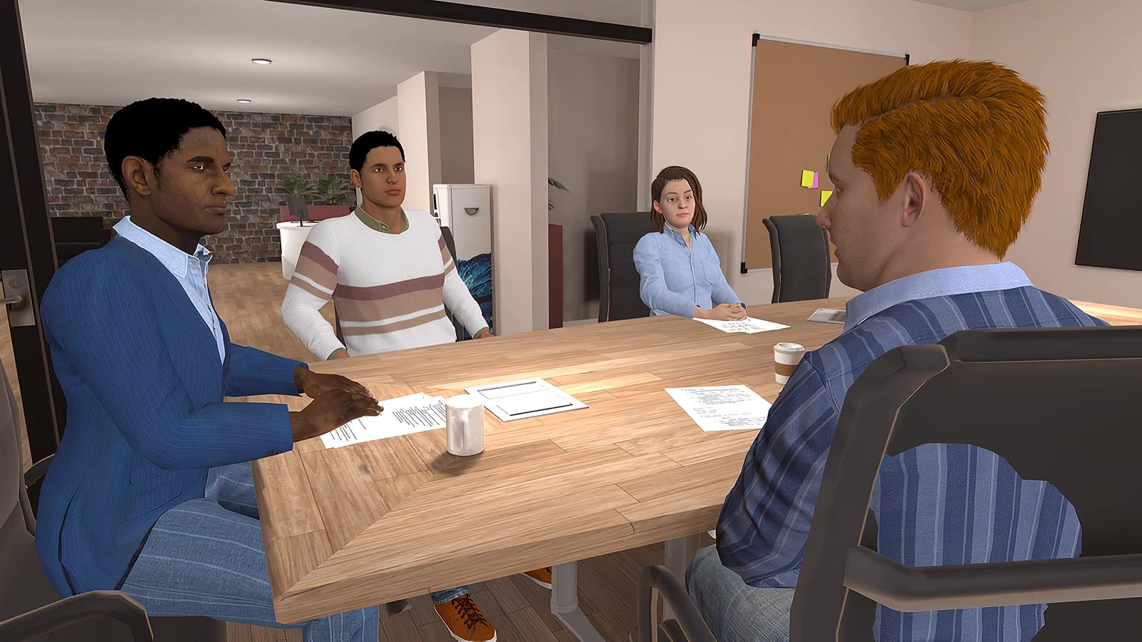 Speaking up at the meeting table.