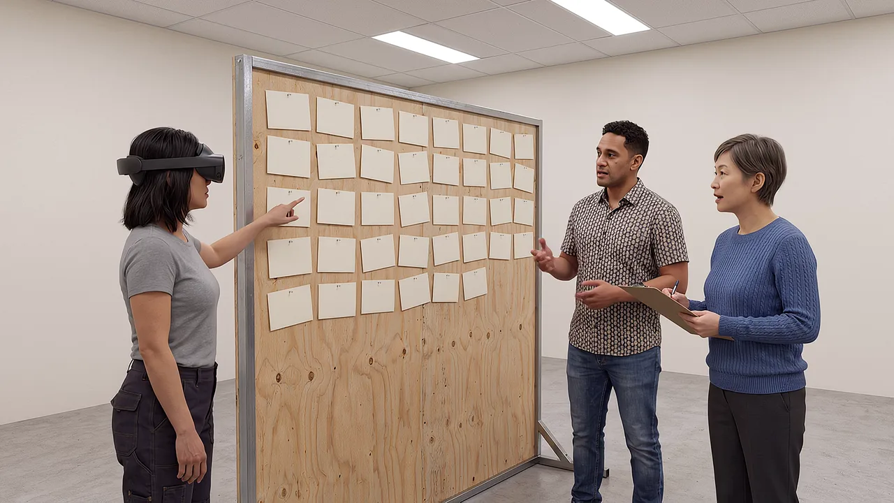 A standup at the start of a project.