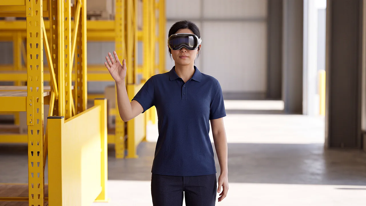 A worker rehearses raising a safety concern on the factory floor.
