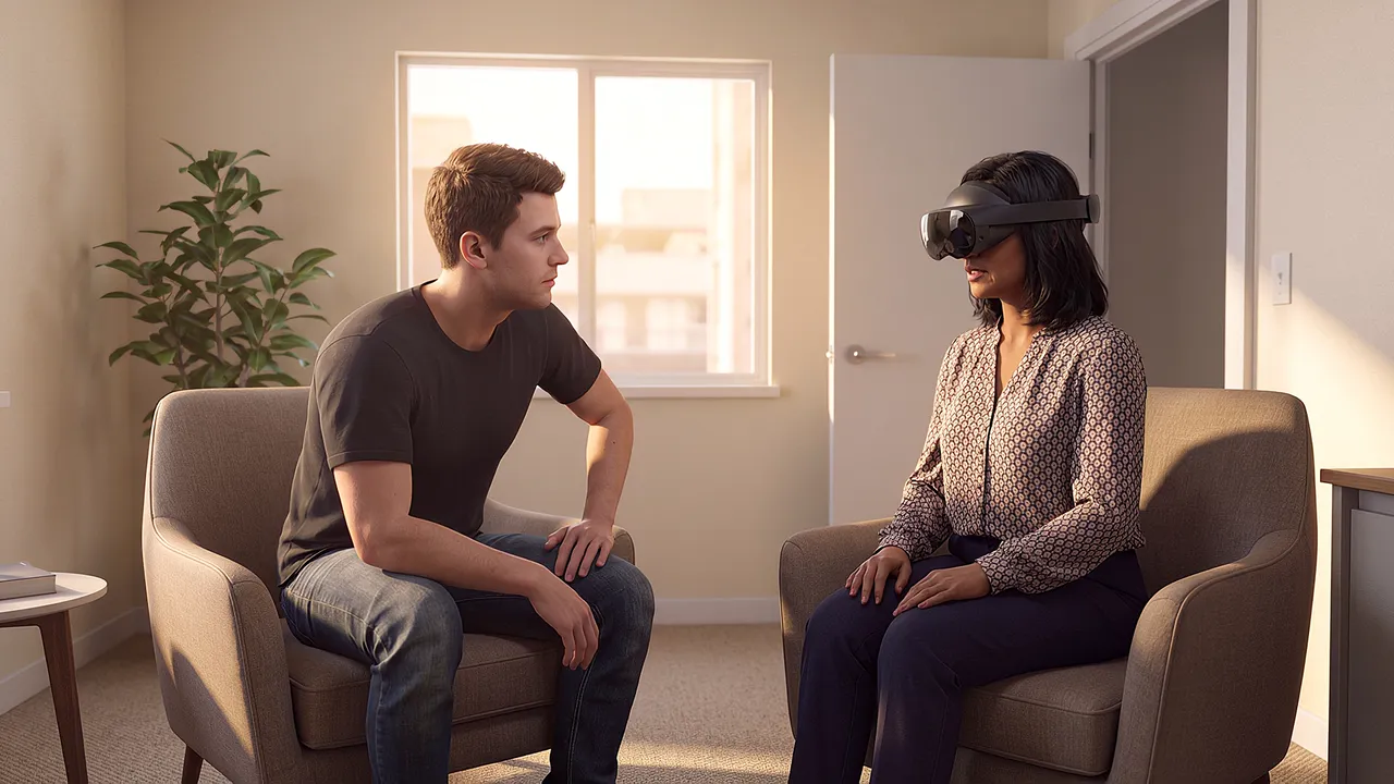 A mental-health assessment conversation, one of the Mayo Clinic module's rehearsal scenes.
